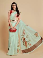 Sangria Women Sea Green Sarees