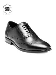 Teakwood Leathers Men Black Leather Formal Shoes