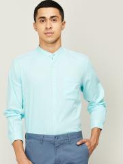 CODE by Lifestyle Men Blue Casual Shirt