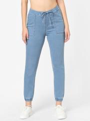 Kraus Jeans Women Blue Solid Jeggings