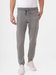 WROGN Men Grey Melange Solid Joggers