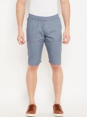 Okane Men Blue Solid Shorts