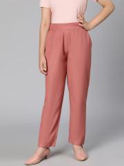 Oxolloxo Girls Pink Solid Regular Trouser