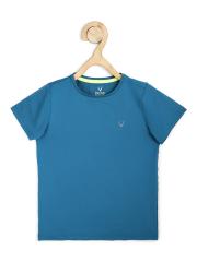 Allen Solly Junior Boys Blue Solid T-shirt