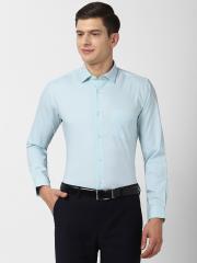 Peter England Men Blue Formal Shirt