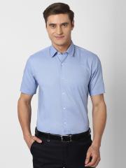 Peter England Men Blue Formal Shirt