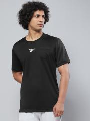 Reebok Men Black T-shirt