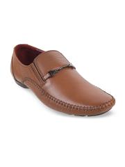 Mochi Men Tan Leather Loafers