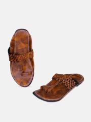 PANAHI Men Brown Comfort Sandals