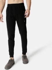 Campus Sutra Men Black Solid Joggers