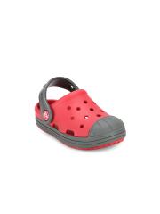 Crocs Bump IT  Girls Red  Grey Colourblocked Clogs