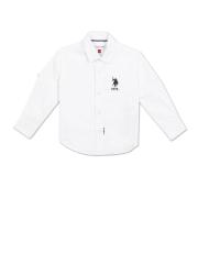 U S Polo Assn Boys White Casual Shirt