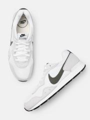 Nike Men White Leather Sneakers