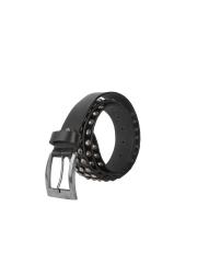 Creature Men Black Designer Genuine Leather Belts