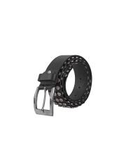 Creature Men Black Designer Genuine Leather Belts