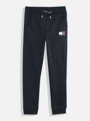 Tommy Hilfiger Boys Navy Blue Solid Joggers