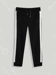 Tommy Hilfiger Boys Black Regular Fit Joggers