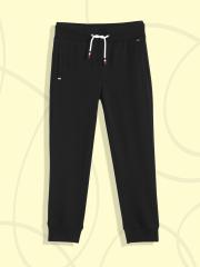 Tommy Hilfiger Boys Black Regular Fit Joggers