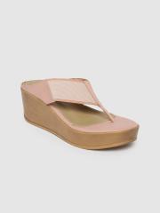 Inc 5 Women Pink Solid Wedges