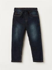 Juniors by Lifestyle Boys Blue Heavy Fade Jeans