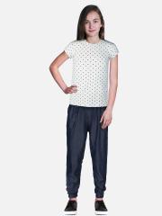 Gini and Jony Kids-Girls Black Jogger Jeans