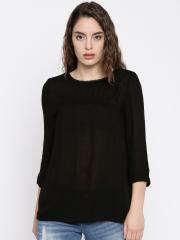 Vero Moda Women Black Solid Top