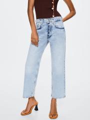 MANGO Women Blue Straight Fit Jeans