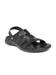 Woodland ProPlanet Men Black Leather Sandals