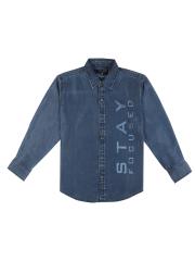 Gini and Jony Boys Blue Casual Shirt