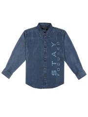 Gini and Jony Boys Blue Casual Shirt