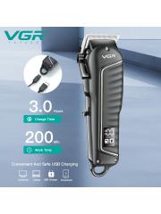 VGR Men Black Trimmer