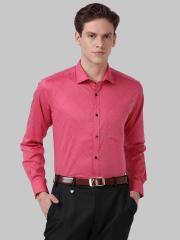 Park Avenue Men Pink Printed Formal Shirt