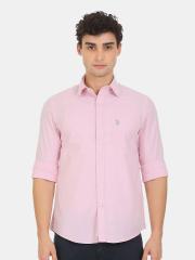 U S Polo Assn Men Pink Casual Shirt