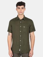 U S Polo Assn Men Green Casual Shirt