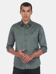 U S Polo Assn Men Green Casual Shirt