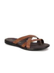 Hush Puppies Men Tan Leather Comfort Sandals