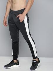 Flying Machine Men Charcoal Grey Solid Joggers