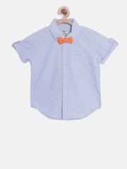 Pepe Jeans Boys Blue Solid Casual Shirt