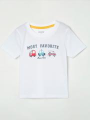 Juniors by Lifestyle Boys White Printed T-shirt