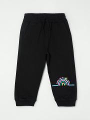 Juniors by Lifestyle Infant Girls Black Solid Cotton Joggers