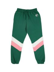 Pepe Jeans Girls Green & Pink Solid Joggers