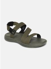 United Colors of Benetton Men Brown Solid Comfort Sandals