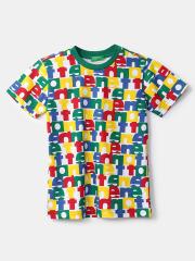 United Colors of Benetton Boys Multicoloured Printed T-shirt