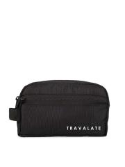 TRAVALATE Black Solid Toiletry Travel Bags