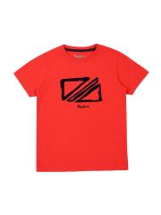 Pepe Jeans Boys Red Printed T-shirt