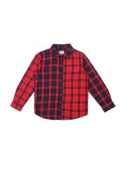 Pepe Jeans Boys Red Checked Casual Shirt