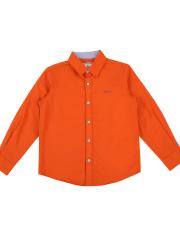 Pepe Jeans Boys Orange Solid Casual Shirt