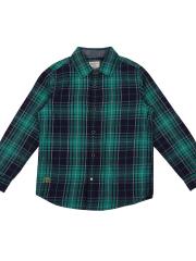 Pepe Jeans Boys Green Checked Casual Shirt