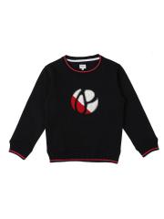 Pepe Jeans Boys Black Applique Sweatshirt