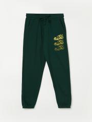 Fame Forever by Lifestyle Boys Green Solid Joggers